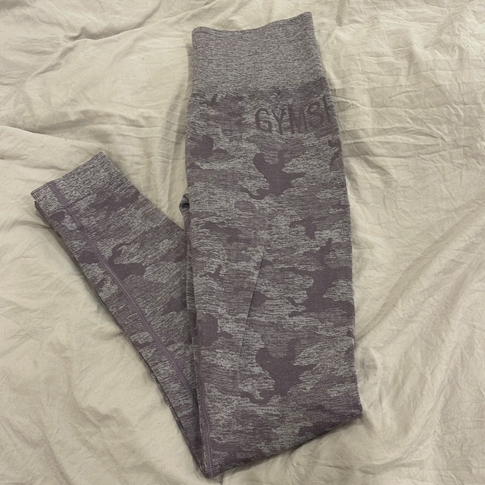 Gymshark purple camp leggings